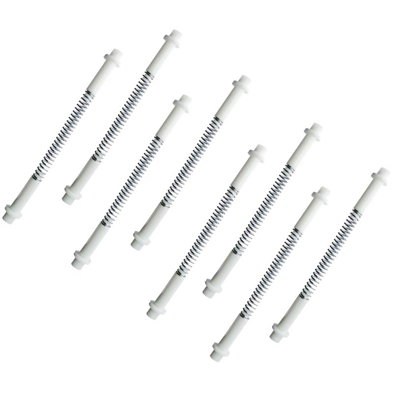 WFCYX 8 Sets K 5131 Steel and Nylon Storm Door Hinge Pin Kit, 16 Pcs Nylon Hinge Pins, 16 Pcs Bushing Caps, 8 Pcs Steel Springs, Screen & Storm Door Hing Pin Set Fit for Croft Storm Doors & Other Storm Door - Image 1